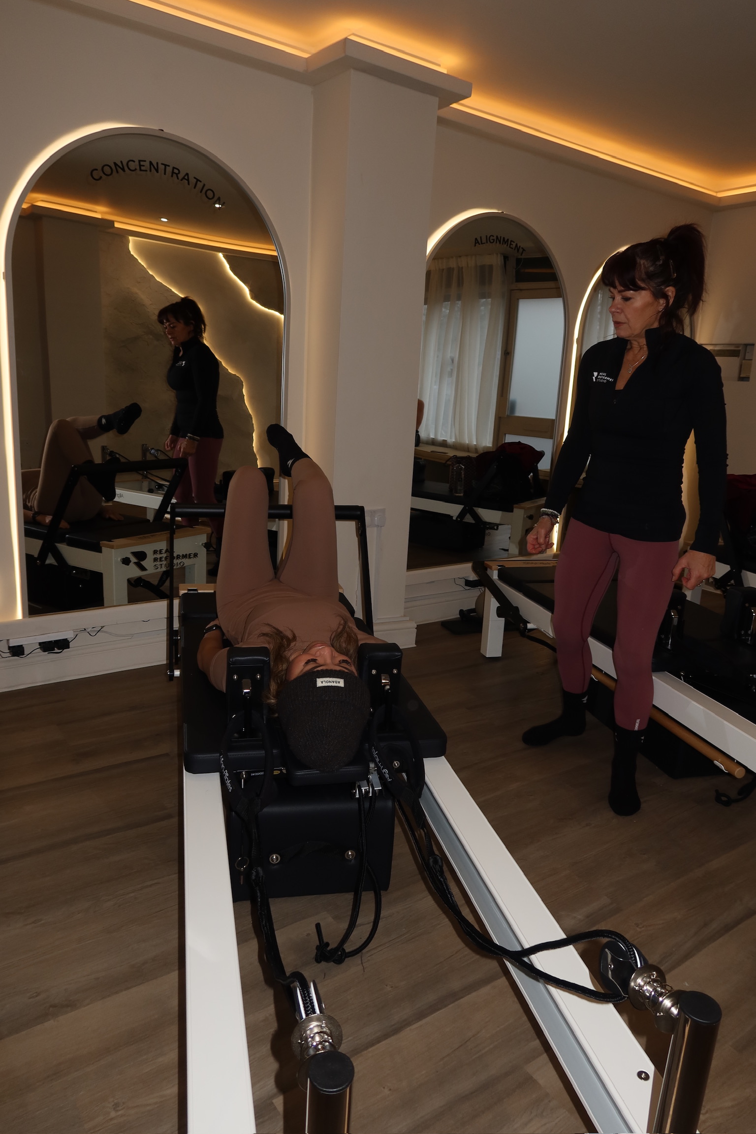 Reformer Pilates session at Real Reformer Studio, Manchester
